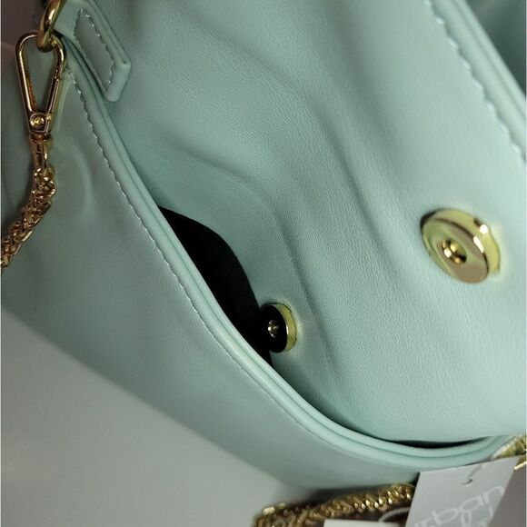 Street Level MINT Green Crossbody Clutch Purse - Picture 5 of 13